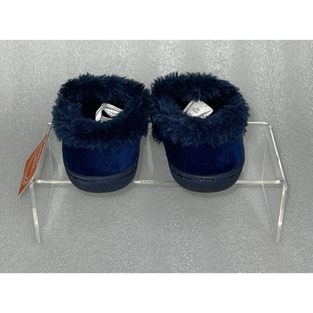 WONDER NATION DINO‎ NITE DINOSAUR TODDLER BOYS FUZZY SLIPPERS SHOES SIZE 5-6 NEW